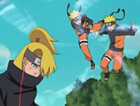 naruto vs deidara